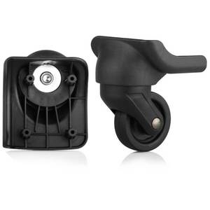 lot 4226 image: Zoofen Luggage Wheels Replacement Black Suitcase Wheels Replacement Suitcase Caster Wheels with 4 Screw Holes (W044)