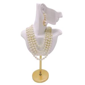 lot 4227 image: Mosielory Jewelry Display Stand Jewelry Mannequin Bust Necklace Earring Display Holder Stand, Necklace Bust Jewelry Bust Stand Easel Rack for Selling Show Home Gift