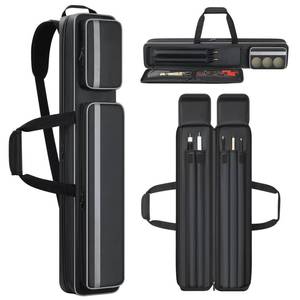lot 5709 image: Pool Cue Case 2x3, Pool Stick Bag Pool Cue Soft Case with Multi-pocket for 2 Butts and 3 Shafts, Pool Stick Case with Shoulder Straps & Handle for Pool Cue & Accessories ( for 2 Butts & 3 Shafts )