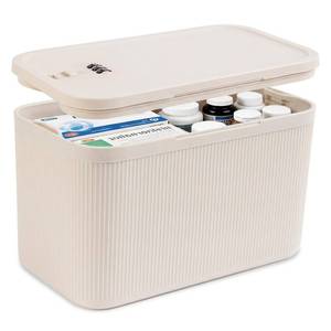 lot 5725 image: Upgraded Taller Lock Box for Medication, Phone Jail & Snacks �� Large Lockable Storage Box with 3-Digit Combination Lock, Food-Safe BPA-Free Plastic�� Medicine Lock Box for Home, Fridge, Travel