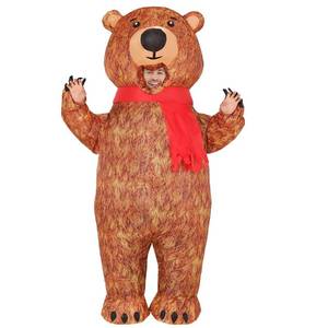 lot 5766 image: COMIN Inflatable Bear Costume for Adults Simulated Skin Air Blow up Funny Fancy Costume Inflatable For Men Women 72