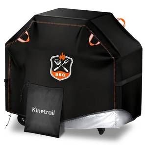 lot 6019 image: Kinetrail Grill Cover, Universal 58 BBQ Grill Cover for Outdoor Grill, Waterproof, Weather Resistant, Fade Resistant Gas Grill Cover with Adjustable Double Straps for Weber, Char-broil, Nexgrill, etc