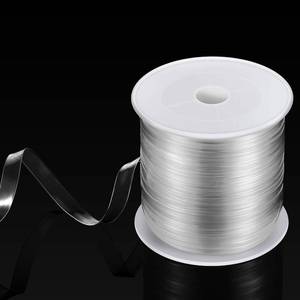 lot 6129 image: BBTO Clear Elastic Strap Lightweight Elastic Clear Bra Strap for Cloth Sewing Project (33 Yards x 0.06 Inch)