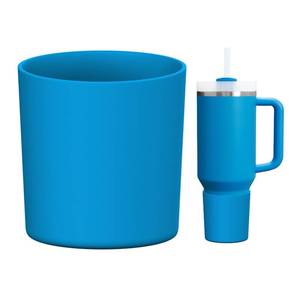 lot 6136 image: WUQID Higher Silicone Boot Compatible with Stanley Quencher H2.0 & IceFlow Flip & ProTour 40oz 30oz 20oz 14oz, Fit Same Diameter 14oz 20oz 30oz 40oz Tumbler Cups Anti-Slip Bottle Bottom Sleeve Cover