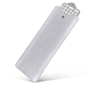 lot 7047 image: Geekria Slim Keyboard Sleeve Case, Vegan Leather Travel Portable Bag, Compatible with Apple Magic Keyboard with Numeric Keypad, Logitech MX Keys SMX Keys  MK955(Light Gray)