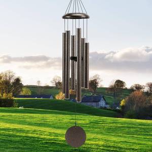 lot 7074 image: Large 40 Wind-Chimes-Outdoor-Deep-Tone, Soothing Melodic Tones Windchimes, Wind Chimes for Outside, Brown Memorial Wind Chime Best Gift for Mom Women Grandma Neighbors