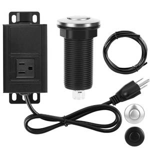 lot 7079 image: Air Switch Kit for Garbage Disposal, Sink Top Air Switch for Food Waste Disposal, 3.58 Extra Long Air Button (Brushed Stainless Steel)
