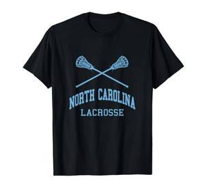 lot 8343 image: North Carolina Lacrosse Vintage NC LAX Weathered T-Shirt Size XS Ladies