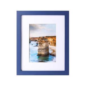 lot 8345 image: wyooxoo 8x10 Picture Frame Made of Solid Wood Photo Frame Display Pictures 5x7 with Mat or 8x10 Without Mat For Table top Display or Wall, Dark Blue, 1 Pack