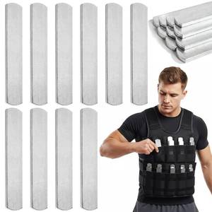 lot 8346 image: Jucoan 8 PCS Steel Weighted Vest Plates, Each 0.44 LB Adjustable Steel Plate for Weights Vests, Leg Guards, Ankle Wrist Weights, Running, Jogging, Cardio, Strength Training Workout, Round Head Rustproof