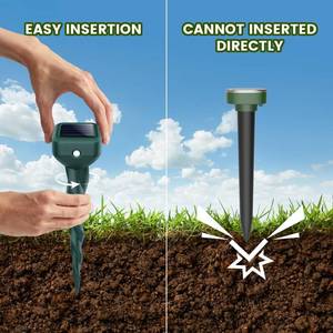 lot 9173 image: Mole Repellent Solar Powered, 4 Pack