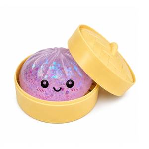 lot 10102 image: Tansix Purple Dumpling Squishies New Mystery Squishies Dumpling with Box Stress Relief Balls Sensory Toys Desk Squeeze Toys Gift