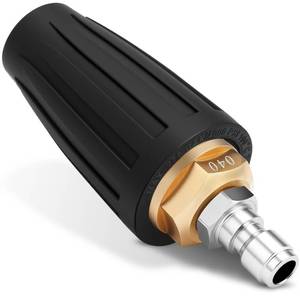 lot 10115 image: Yupjlia Turbo Nozzle Pressure Washer, Premium 4000 PSI Max Rotating Pressure Washer Nozzle Tips with 14 Quick Connect for Cleaning Driveway, Brick, Concrete, Patio, Vinyl Surface, 4.0 GPM 4.0 Orifice