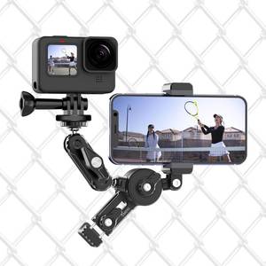lot 12258 image: jusmo CM010 Cell Phone Fence Mount Game Changer Mounting Kit for GoPro, iPhone, AKASO, DJI Osmo Action, Insta360, Mevo Start for Recording Baseball Softball Tennis Gamechanger Streaming Kit (Used)