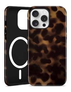 lot 12270 image: Jusy Compatible with MagSafe Brown Tortoise Shell Print Phone Case for iPhone 15 Pro, Amber Trendy Luxury Magnetic Soft TPU and Hard PC Protective Phone Cover for Women Girls - Tortoise Shell