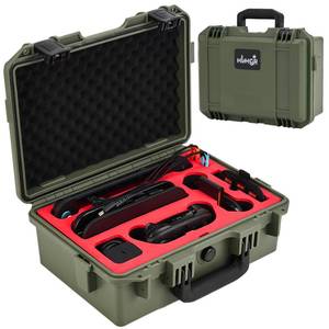 lot 13160 image: HLHGR Hard Carrying Case for Nintendo Switch 2,Heavy Duty Protective case IP67 Waterproof Soft Lining Hard Travel All IN One Case for Nintendo Switch 2 Console Pro Controller & Accessories (green)