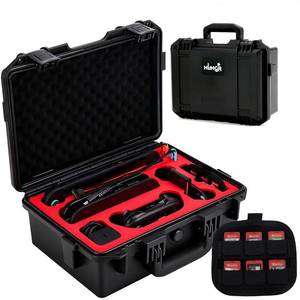 lot 13166 image: HLHGR Hard Carrying Case for Nintendo Switch 2,Heavy Duty Protective case IP67 Waterproof Soft Lining Hard Travel All IN One Case for Nintendo Switch 2 Console Pro Controller & Accessories (black)
