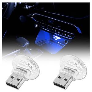 lot 14058 image: 2PCS Mini USB Car Lights Interior,Portable USB Night Light for Car as Christmas Decor Lighting Ambiance,Plug & Play USBs Light for Cars Interior Accessories for CarsSUVsTrucks