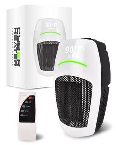 lot 14442 image: Cyber Heater Portable Heater Space Heaters for Indoor Use Sleek & Compact with Remote  500W Electric Ceramic for Small Bedroom, Office, Garage  Quiet, Energy Efficient, Timer, Thermostat Bliss Heat