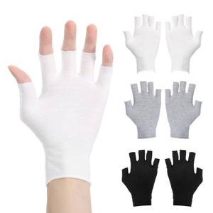 lot 14461 image: 3 Pairs Fingerless Cotton Gloves for Dry Hands Sleeping, Unisex Hand Moisturizer Glove, Moisturizing Gloves Overnight Hydration, Eczema Glove for Dry Hands Sleeping Spa (Black, White, and Gray)