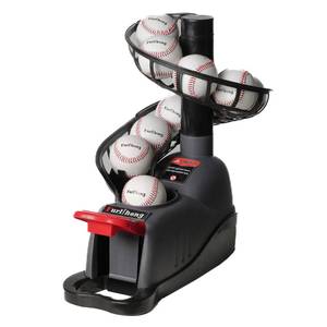 lot 17392 image: Furlihong 898BH Baseball Soft Toss Machine, Angle Adjustable, Step On Paddle and Release to Launch, No Power Supply Needed, Works with Regulation Baseball