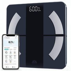lot 19166 image: SENSSUN Smart Scale for Body Weight and Fat Percentage, High Accuracy Digital Bathroom Scale with Backlit Display for BMI Heart Rate 20 Body Composition Analyzer Sync with Fitness App 400lb