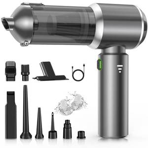 lot 19172 image: Handheld Vacuum Cleaner, 28000Pa Brushless Motor Cordless Car Vacuum Cleaner, 3-Speed Mini Hoovers with Multiple Brush Heads Hand Held Vacuum Cordless for Office, Home, Kitchen, Car, Pet Hair (Used)