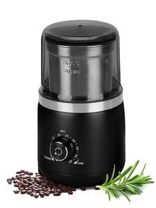 lot 19195 image: LAOION Electric Coffee Grinder with Silent Grinding Blades & Timer Knob to Adjustable Coarse to Fine, Espresso Grinder with Removable Stainless Steel Bowl for Coffee Bean, Herb, Spices, Seeds (Black)