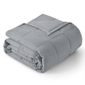 lot 19202 image: Topblan Weighted Blanket for Adults 12lbs, Soft Cooling Breathable Weighted Throw for Sleeping, Machine Washable Heavy Blanket with Glass Beads for Summer, Sofa Bed, 48x72 Twin Size, Grey