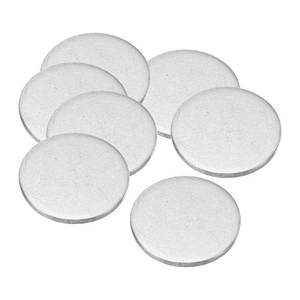 lot 20052 image: PATIKIL 20mm Steel Disc, 100pcs Round Metal Stamping Blanks Tags Round Circle Disc Plate Circle Metal Strike Plate DIY for Engraving Stamping Jewelry Craft, 0.79in (Open Box, May Be Missing Pieces)