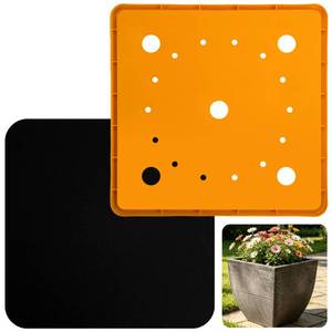 lot 20068 image: LFUTARI 13 Square Planter Insert, Reusable Large Plant Pots Insert with Liner, Plastic Planter Pot Fillers for Indoor and Outdoor 16-19 Plants Containers (Actual Size 13x13)