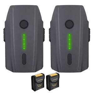 lot 20091 image: LORDONE 3830mAh Mavic Pro Battery Replacement for DJI Mavic Pro, DJI Mavic Pro Platinum, DJI Mavic Pro White with 2 Battery Safe Bag-2 Packs(Not Fit for Mavic 2)