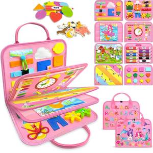 lot 20093 image: Gojmzo Busy Board Montessori Toys for Toddler Girl Birthday Gifts, Busy Book Sensory Toys for Toddlers, Learning Educational Toddler Travel Activities