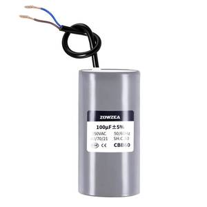 lot 20104 image: ZOWZEA 100ufMFD CBB60 Run Capacitor 250vac 5060Hz, Single Motor Run Capacitor for AC Pump,Air Compressor,Washing Machine