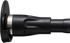 lot 1131 image: Black shower curtain rod adjustable rod