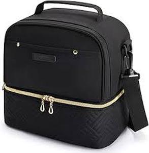 lot 2135 image: Black cloth feeling lunch box small