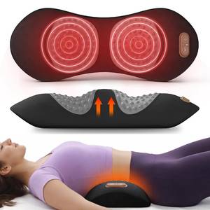 lot 1156 image: Etatsen 3-in-1 Electric Back Massager Pillow with Heat, Vibration and Traction, Triple Fusion Lumbar Support Massager for Bed or Chair, Designed for Daily Back Relaxation and Spine Support