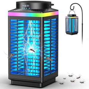 lot 1159 image: Bug Zapper Outdoor Cordless, 4200V Electric Mosquito Zapper with LED Blue Light, 3 in 1 Portable and Rechargeable Bug Zapper Outdoor Waterproof IP67, Wireless Hanging Fly Zapper for Patio Camping