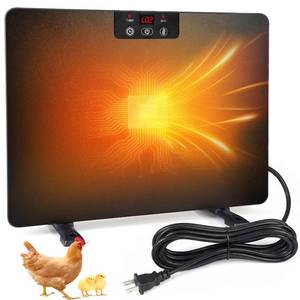 lot 1174 image: Torlaist 2026 Upgraded Chicken Coop Heater, 200W Chick Brooder Heating Plate with 5 Timing Function and 3 Adjustable Temp, Chicken Brooder Heater with Overheat Protection, UL-Compliant (Black)