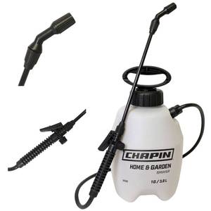 lot 1220 image: Chapin 16100 Pump Sprayer, 1Gallon, Lawn and Garden, Translucent Poly Tank, Adjustable Cone Nozzle, Ergonomic Handle and inTank Filter for Herbicides, Pesticides, Fertilizers and Cleaning Tasks