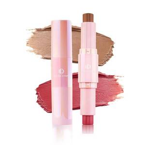 lot 2173 image: Color Nymph Blush Contour Makeup Stick, Double-end Stick Cream Blush and Contour Multiuse Butter Stick For Cheeks Eyes Lip Matte Texture Vegan and Cruelty-Free - 01# Amber Crepe 4 pack