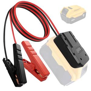 lot 2191 image: Jumper Cables for Car Compatible with DW 20V Battery, 12AWG Silicone Wire 3.2FT Alligator Clips Automotive Jump Starter Kit for 12V Cars SUVs Compact Vehicles (Battery Not Included)