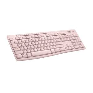 lot 4291 image: Logitech K270 Wireless Keyboard for Windows, 2.4 GHz Wireless, Full-Size, Number Pad, 8 Multimedia Keys, 2-Year Battery Life, Compatible with PC, Laptop - Rose