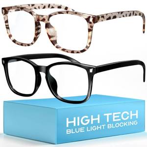 lot 4297 image: livho High Tech Blue Light Glasses - Advanced Blue Light Blocking Computer Glasses - Screen Fatigue and UV Protection