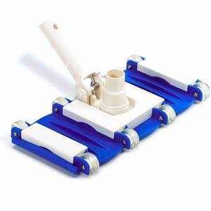 lot 4307 image: SWIMLINE HYDROTOOLS Manual Vacuum Head Attachment For Inground and Above Ground Pools Weighted Flexible Swimming Pool Vac Head Rectangle Shape W Wheels Swivel Hose 1-14 or 1-12�� Clean 8150