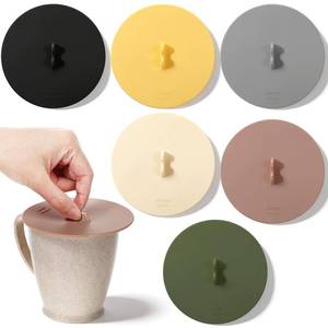 lot 4329 image: 6 Pcs Silicone Lids for Cups, Colorful Silicone Cup Covers, Food Grade Seal Cup Covers, Universal and Reusable for Mugs, Tea, Coffee Cup(3.94 Inch)
