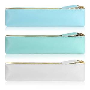 lot 4371 image: 3PCS Small Leather Pouch Mini Cosmetic Bag with Zipper, Portable Make up Organizer Pouches Coin Purse Lipstick Cosmetic Accessories Leather Organizer for Women Girls Keys Coin Lipstick Purse Travel