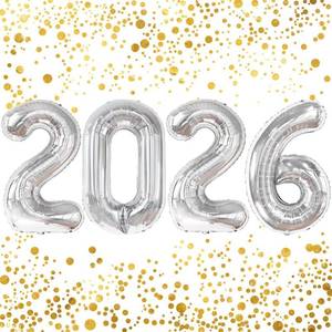 lot 4373 image: 2026 Balloons - 40 Inch Gold 2026 Number Balloon - Grad Balloons for Graduation Decorations 2026 - Graduation Decorations Class of 2026-2026 Graduation Party Decorations Supplies
