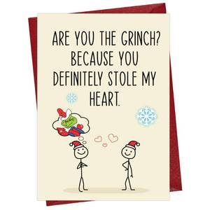 lot 4384 image: Cheerin Funny Valentines Day Cards with Envelope � Love Cards for Girlfriend Boyfriend - Funny Anniversary Card for Husband or Wife � Happy Birthday Card for Him or Her
