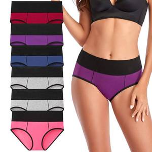 lot 4397 image: Annenmy Plus Size Underwear for Women Cotton High Waist Womenfts Underwear Full Coverage No Muffin Panties Regular and Plus Size Underwear for Women(Dark Assorted Colors, 6 Pack, 5X-Large)�
